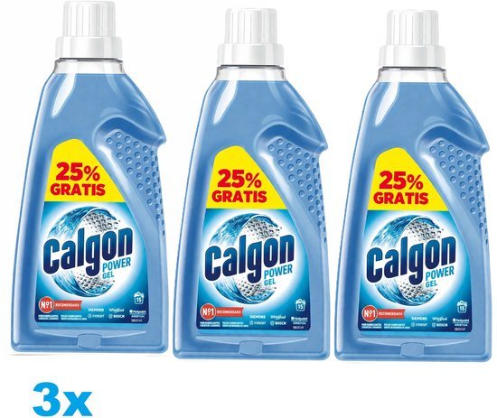 Calgon Power Gel Wasmachine Reiniger – 3 x 750 ml – Anti-Kalk & Bescherming – Voordeelverpakking