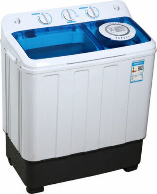 Brock XL camping wasmachine met dubbele trommel - 6,8Kg was - 5,0Kg centrifuge capaciteit