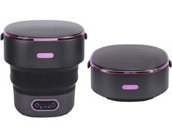 Mini Wasmachine 15L – Kleine Wasmachine met Centrifuge – Opvouwbaar – 5kg Capaciteit – Ideaal voor Ondergoed & Camping