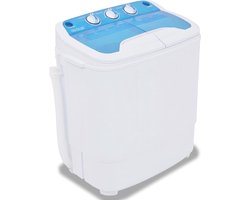 Mini Wasmachine met Dubbele Trommel - 5,6 kg Capaciteit voor Kleding
