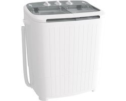 Draagbare 2-in-1 Wasmachine met Centrifuge - Compacte Mini Twin Tub voor Kamperen en Appartementen - 7,3 kg Capaciteit