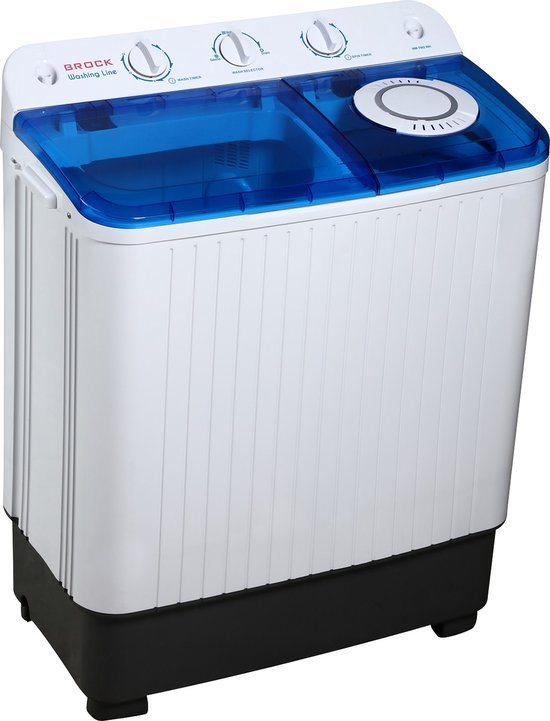 Brock XXL camping wasmachine - Dubbele trommel - 7,8Kg was en 6,0Kg centrifuge capaciteit