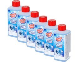 6x Wasmachinereiniger - Halfjaarbox - 500ml - Voordeelverpakking - Ontkalkt - Reinigt - Verwijderd nare geurtjes - Wasmachine - Reiniger - Ontkalker - Houdt uw wasmachine fris en hygiënisch